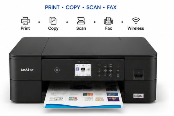 Brother MFC-J1010DW Wireless Color Inkjet All-in-One Printer